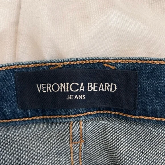 NWT Veronica Beard Beverly Skinny Flare High Rise jean in Bright Blue 31 - Picture 11 of 14